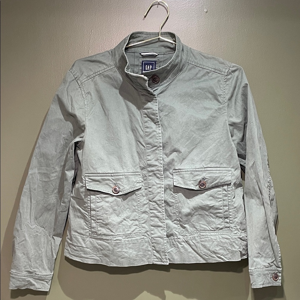 GAP Women's military green Utility Swing Jacket